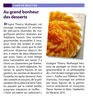 Article du Point Eco sur le livre de desserts de Thierry Mulhaupt