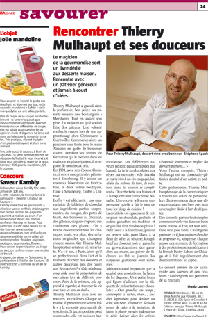 Cahier weekend journal l'alsace